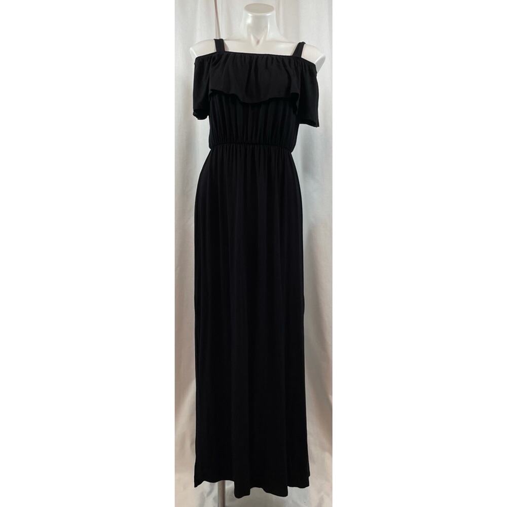Hailey & Co Dress Maxi Tall Black Off Shoulder